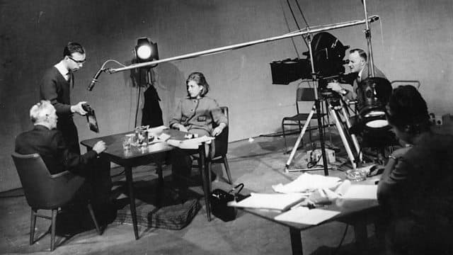 BBC television studio in the 1960s